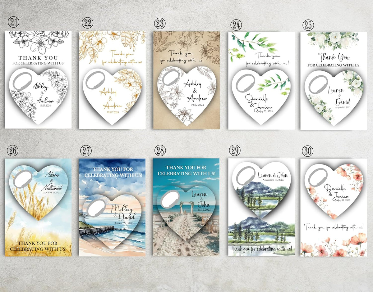 Wedding Favors for Guests, Personalized Bottle Opener, Save the Date Magnet, Custom Bottle Opener, Wedding Party Favors for Guests in bulk. 10 to 300 pcs.