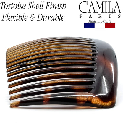 Camila Paris AD66/2 Hair Side Comb, 4" Large French Twist Hair Combs Clips