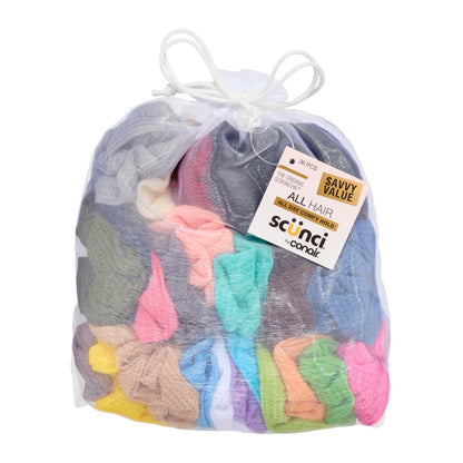 Scunci by Conair Scrunchie Hair Ties, Nylon Silk Design, 20-Count