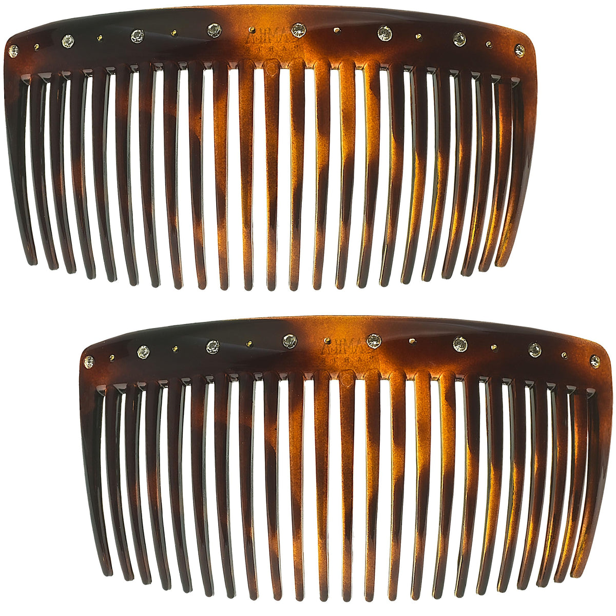 Camila Paris AD66/2 Hair Side Comb, 4" Large French Twist Hair Combs Clips