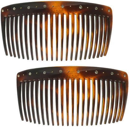 Camila Paris AD66/2 Hair Side Comb, 4" Large French Twist Hair Combs Clips