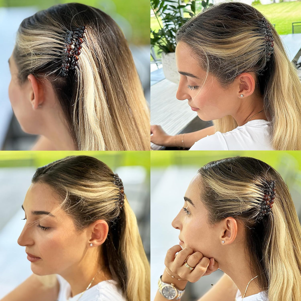 Camila Paris CP33/2 Hair Side Comb 2.75" Girl French Twist Hair Combs Clips