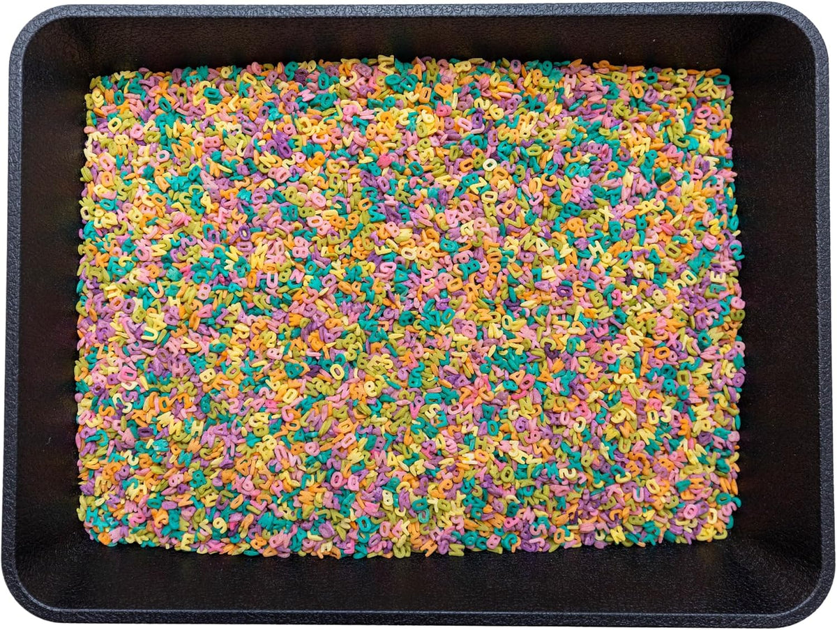 Alphabet Sensory Bin Filler, (ABC Bright Adventure Sensory Mix, 4 Cups)
