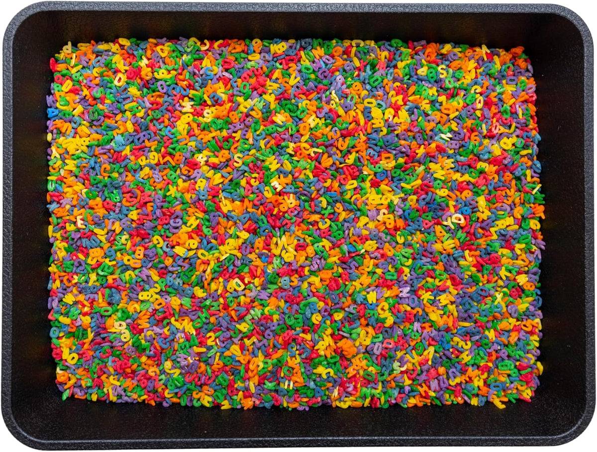 Alphabet Sensory Bin Filler, (ABC Bright Adventure Sensory Mix, 4 Cups)