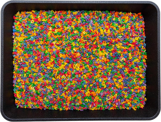 Alphabet Sensory Bin Filler, (ABC Bright Adventure Sensory Mix, 4 Cups)