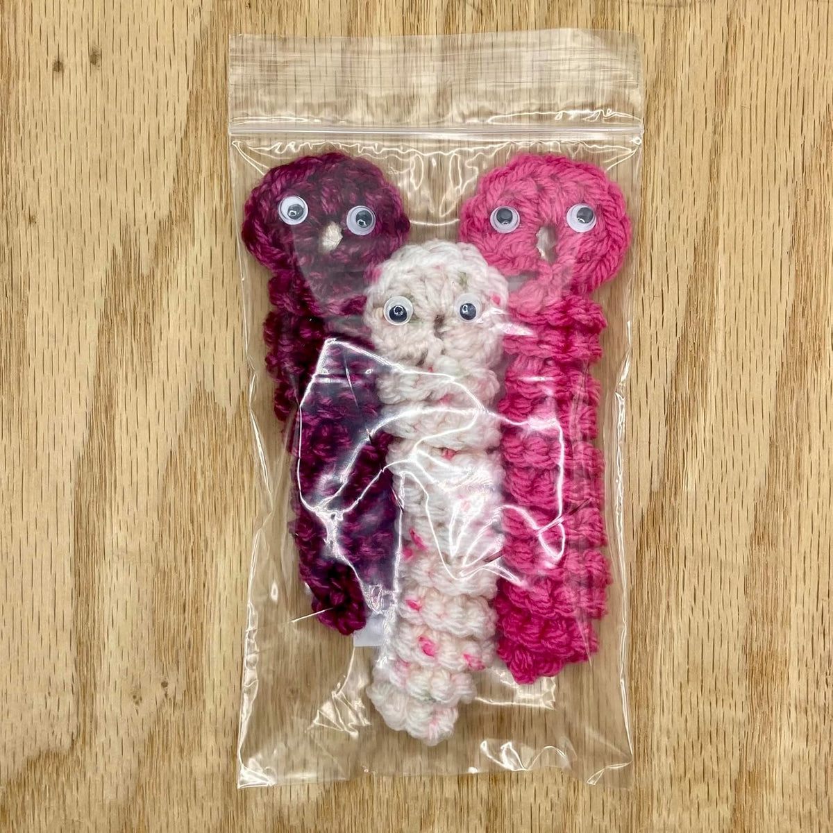 Worry Worm that Cares for You 3-Pack, Or As A Gift for Someone Special! (Juicy)