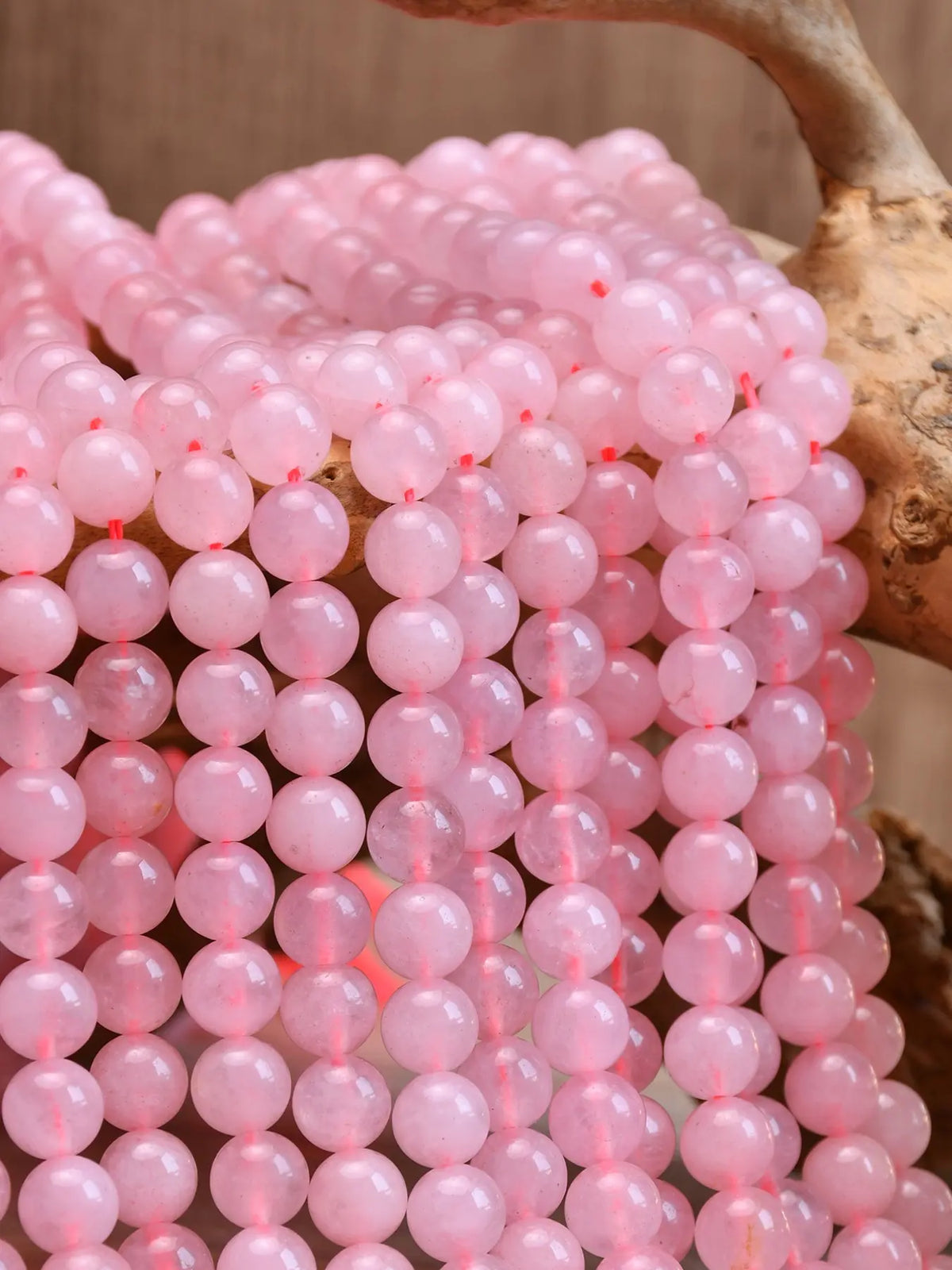 Natural Rose Quartz Round Beads for Jewelry Making, Crystal Beads 4mm to 10mm for DIY Necklaces Bracelets Earrings forjewelry making, Jewelry Making Supplies, Diy Beading Supplies