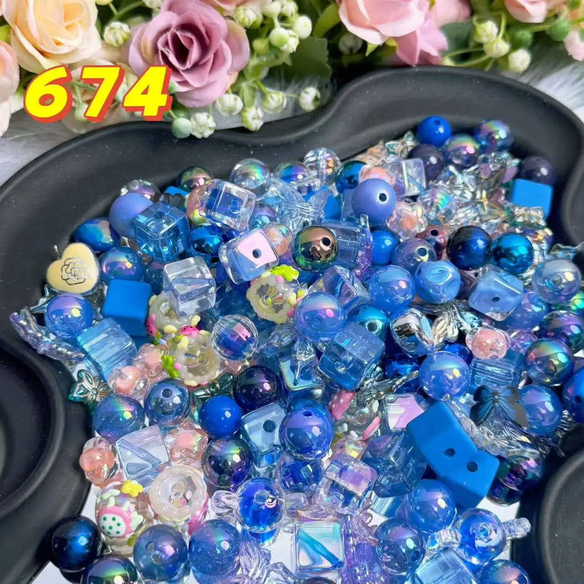 [Buy 1 Get 1 Sample] Rainbow-Daily New Arrivals |Acrylic Bead Mix for DIY Craft Beadable Pen Bracelets Phone Charms Necklaces Versatile Use