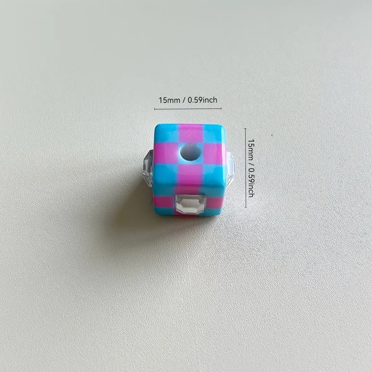 10pcs 14mm Square Beads, DIY Beads, Beads For Crafts, Hand-Drawn Patterns, Nordic Style, for Bracelets, Phone Chains, Keychains, Pet Necklaces, Unique Accessories