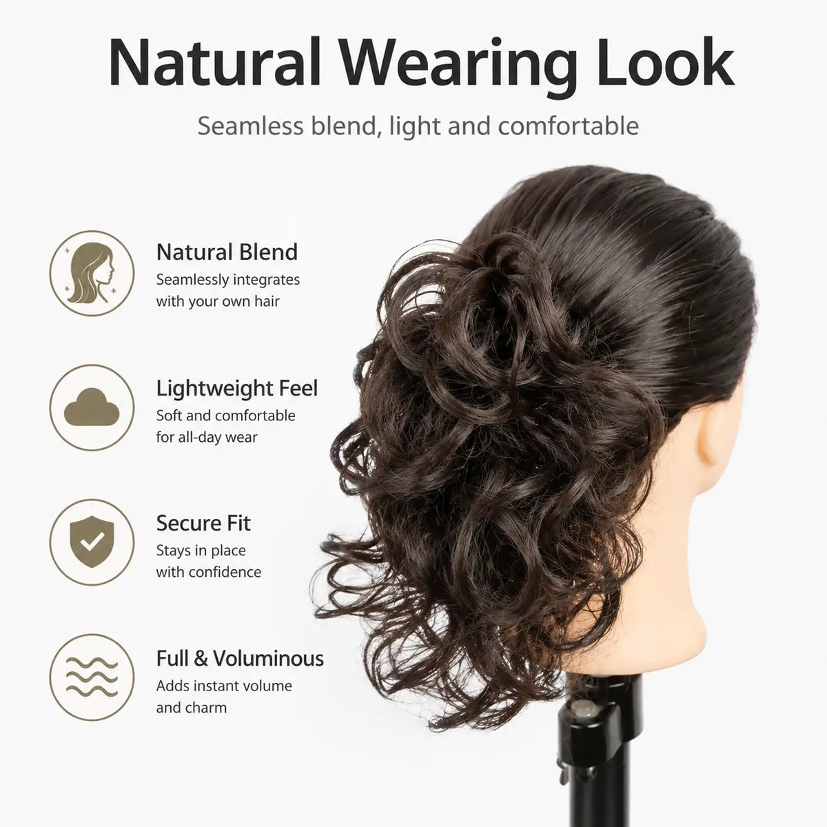 Large Serrated Claw Clip with Built-In Anti-Slip Texture for Secure, Pressure-Free Hold — Lightweight, Hollow-Core Design Ideal for Thick, Curly, Layered, or Wispy Hair; Matte Natural-Fiber Finish, Sweat-Resistant & Comfortable for Daily Wear