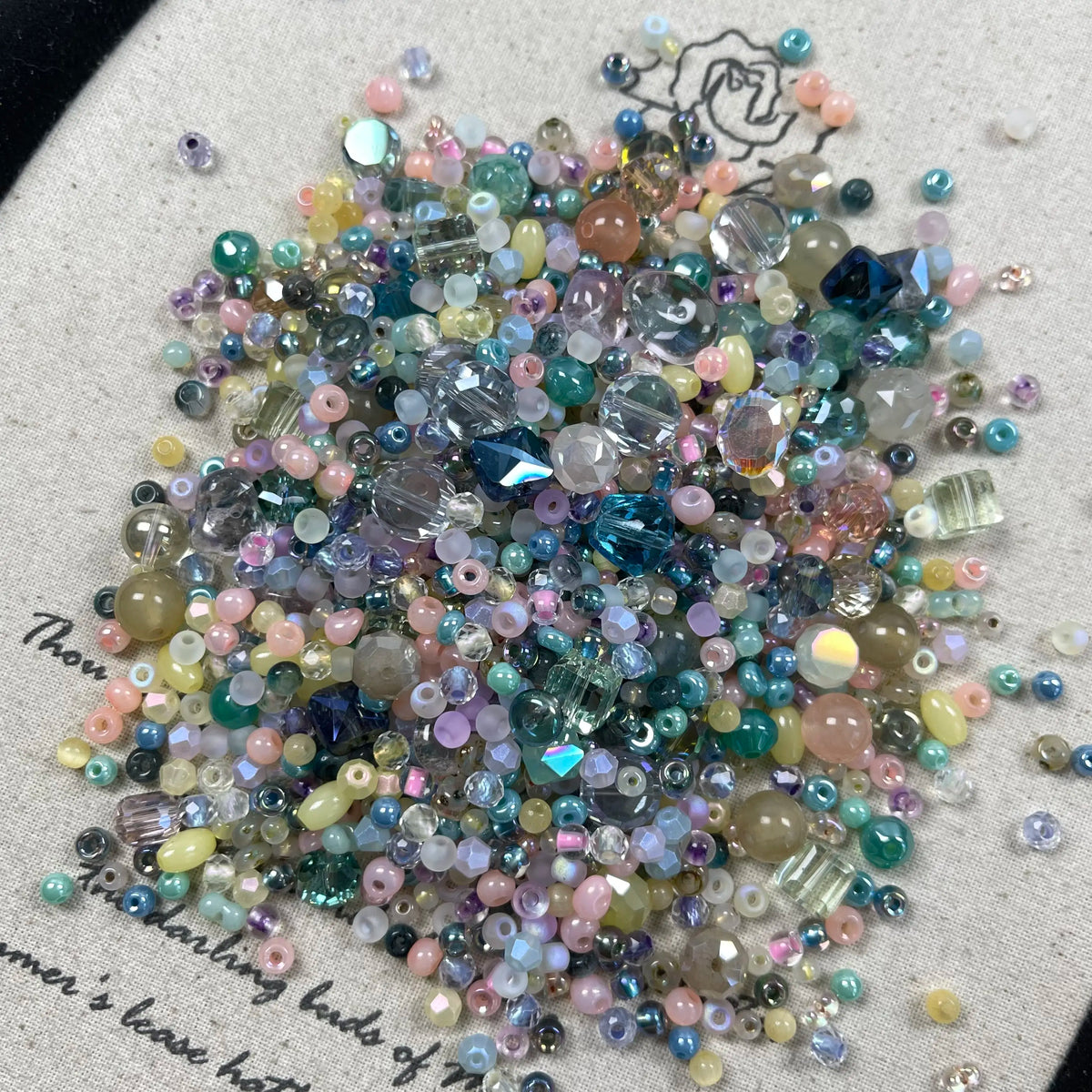 [A Series] Mixed Color Beads Variety Pack, 50g ≈30ml Get 1 Extra Bag for Every 5 Purchased Craft Embellishments Beading Supplies