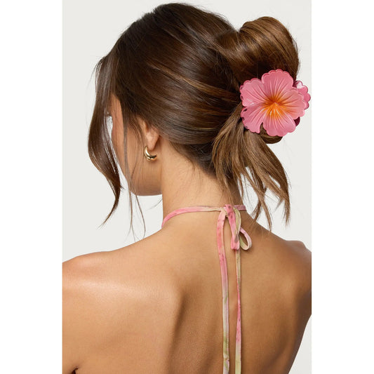 Hibiscus Flower Claw Clip
