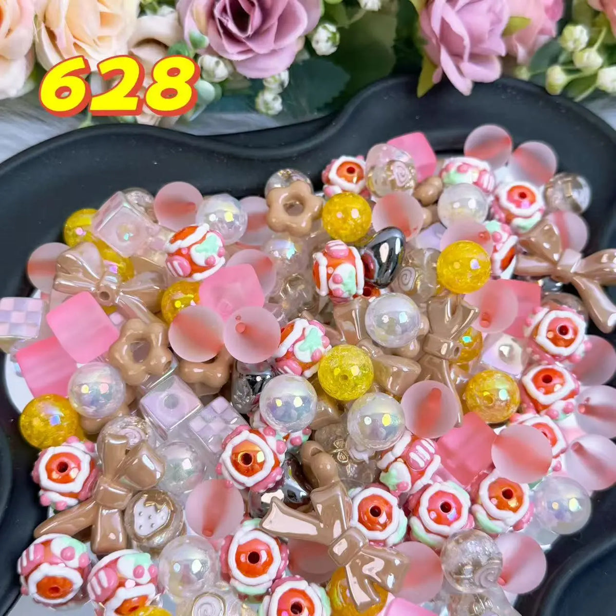 [Buy 1 Get 1 Sample] Rainbow-Daily New Arrivals |Acrylic Bead Mix for DIY Craft Beadable Pen Bracelets Phone Charms Necklaces Versatile Use