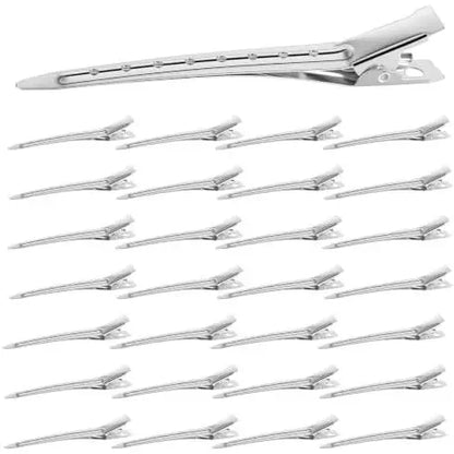 LZIUOSH 28 Pack  Hair Clips —3.5 Inch Duck Bill Sectioning Clips, No Crease Non Slip Metal  Clips for Salon Styling and Coloring,