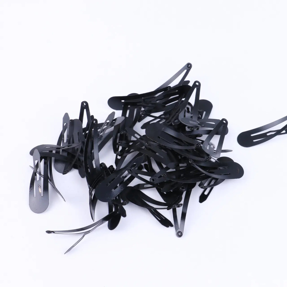 40pcs/Set Black Elastic Hair Clips for Women Girls, Non-Slip Clips for Braiding Bangs Sectioning, Daily Use Hair Accessories for Shower Gift