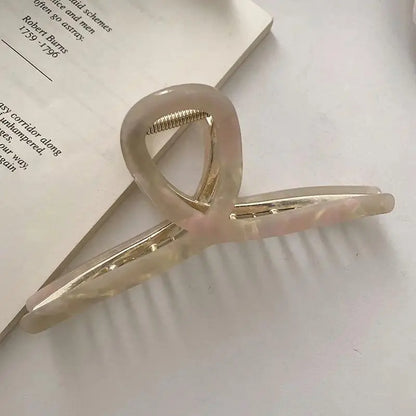 1/3/5pcs Metal grab clip, women's hair clip, large shark clip, large hair volume, fashionable temperament, hair clip headband