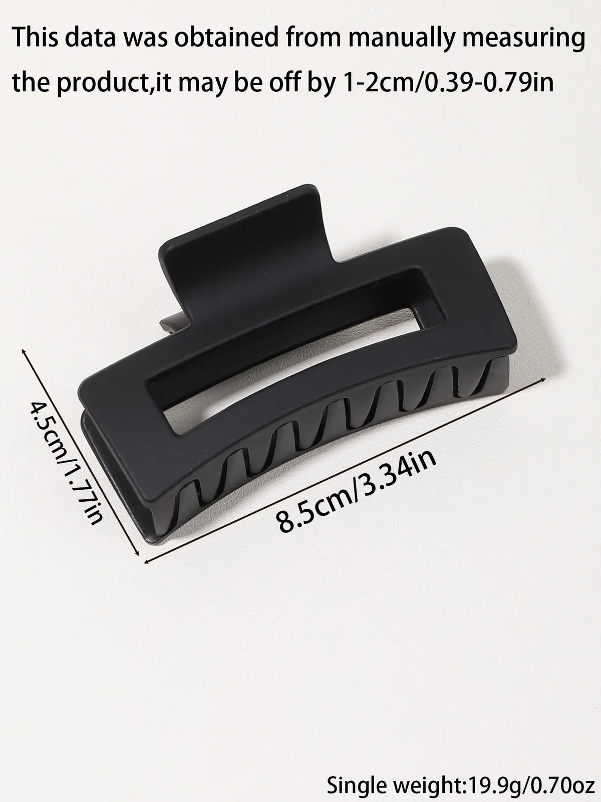 6pcs Large Hair Claw Clips Strong Hold Matte Nonslip Hair Claws Accessories for Thick Hair Elegant Rectangle Design Daily Styling Hair Jaw Clamps for Women Lady Hair Styling Tool