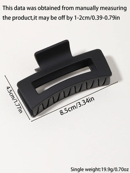 6pcs Large Hair Claw Clips Strong Hold Matte Nonslip Hair Claws Accessories for Thick Hair Elegant Rectangle Design Daily Styling Hair Jaw Clamps for Women Lady Hair Styling Tool