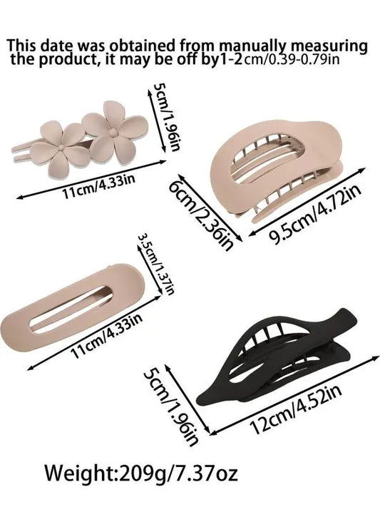 12PCS Matte Duckbill Hair Clips for Women,Flat Claw Clips for Thick & Thin Hair,No Slip,Large Hair Clips,Hold,Multicolor,French Twist Hair Accessories for Clean Girl Hairstyles,Fall Beach & Everyday Updos homeessentials,back to school,Cut Out Bow