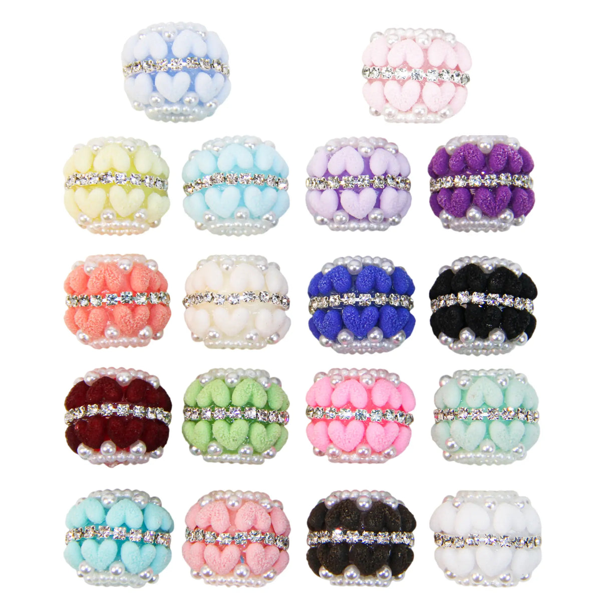 SET-3 Various fancy rhinestone beads (1 COLOR EACH)shiny high-quality suit DIY craft beadable pens