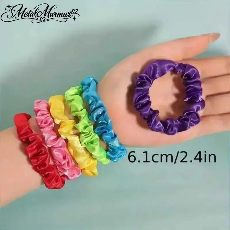 19-Piece Satin Scrunchies Set – Multicolor Soft Hair Ties for Ponytails & Daily Hairstyles