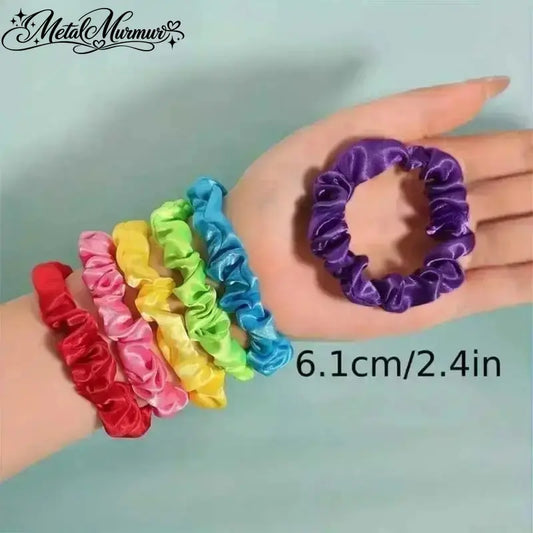 19-Piece Satin Scrunchies Set – Multicolor Soft Hair Ties for Ponytails & Daily Hairstyles