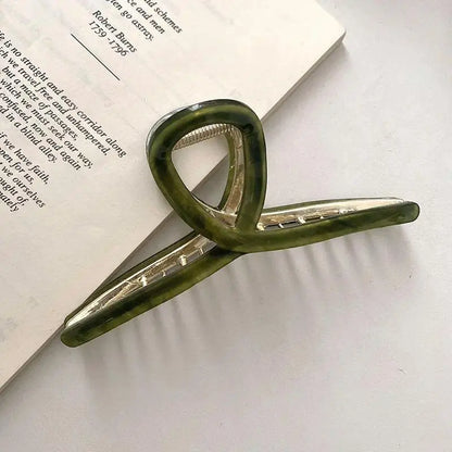 1/3/5pcs Metal grab clip, women's hair clip, large shark clip, large hair volume, fashionable temperament, hair clip headband