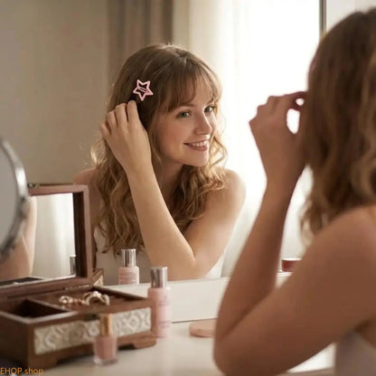 Cute Star-Shaped Claw Clips - 40/100pcs Candy Color Non-Slip Tiny Barrettes, Unisex Cute Hair Accessories for Daily Wear & Claw Clip Hairstyles