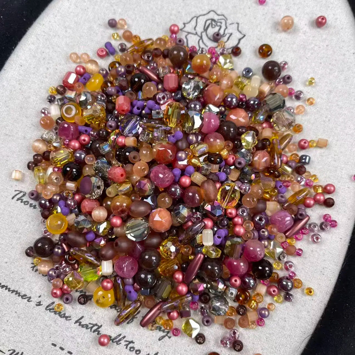 [A Series] Mixed Color Beads Variety Pack, 50g ≈30ml Get 1 Extra Bag for Every 5 Purchased Craft Embellishments Beading Supplies