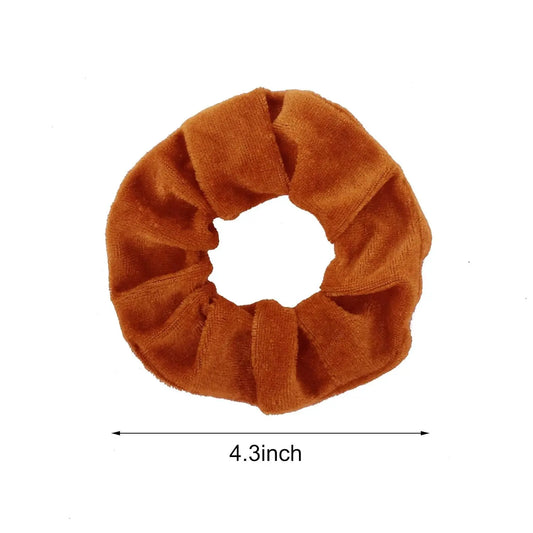 60 Pcs Velvet Hair Scrunchies Elastic Hair Ties Hair Bands Scrunchy Ropes Scrunchie for Women, Girls & Kids Hair Accessories - 60 Assorted Colors Scrunchies