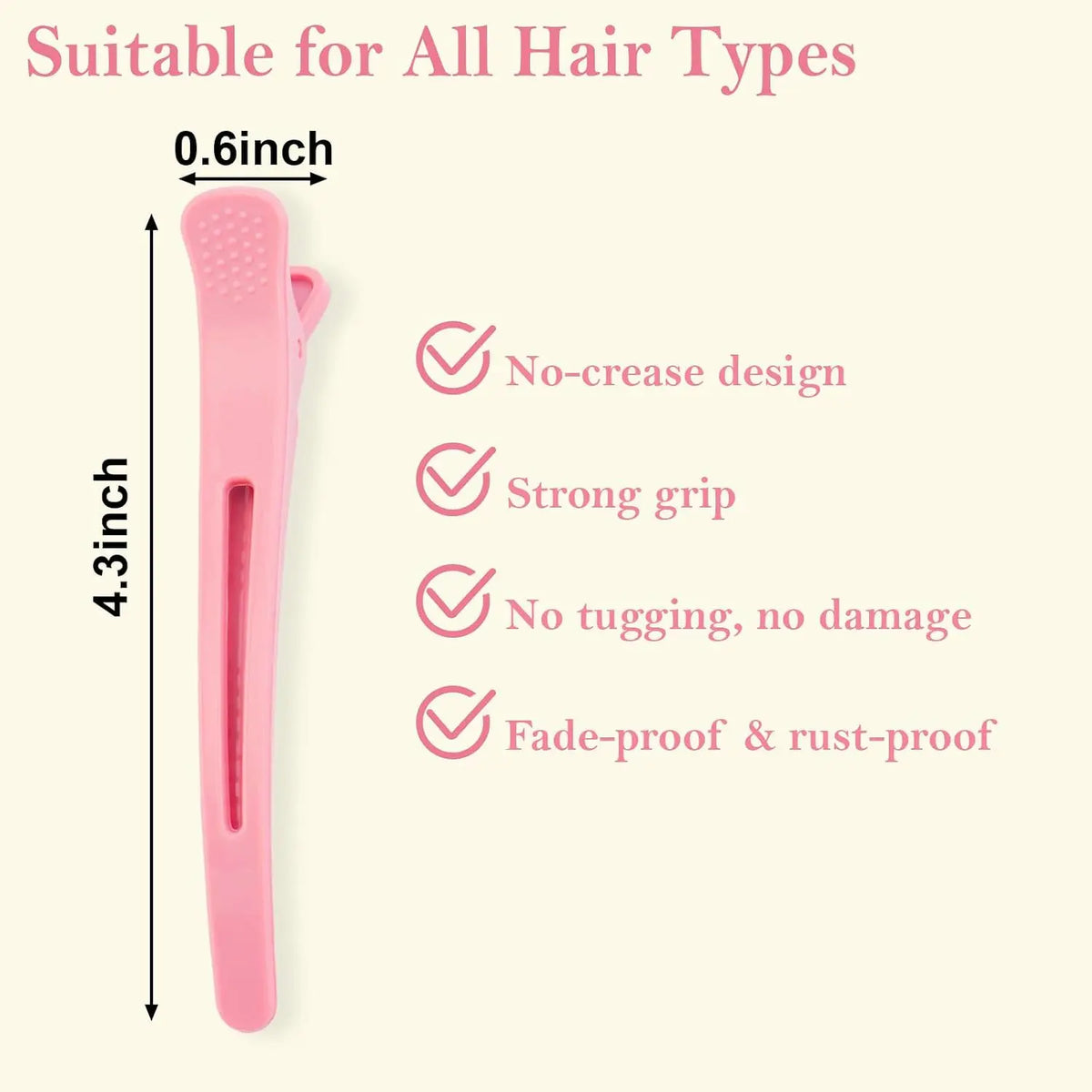 12 Pack Hair Clips for Styling Sectioning Anti-Slip No-Trace Duck Billed Hair Clips Hair Styling and Sectioning Accessories for Hairdresser, Women, Men
