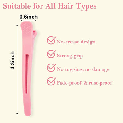 12 Pack Hair Clips for Styling Sectioning Anti-Slip No-Trace Duck Billed Hair Clips Hair Styling and Sectioning Accessories for Hairdresser, Women, Men