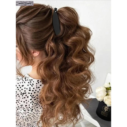 Hapdoo 21pc Transparent Banana Comb Clips Pack - Women's Strong Hold Volumizing Waves Hair Accessories, 7-Style Quick Styling Layered Hairstyles Claw Clip Set, Sohochic