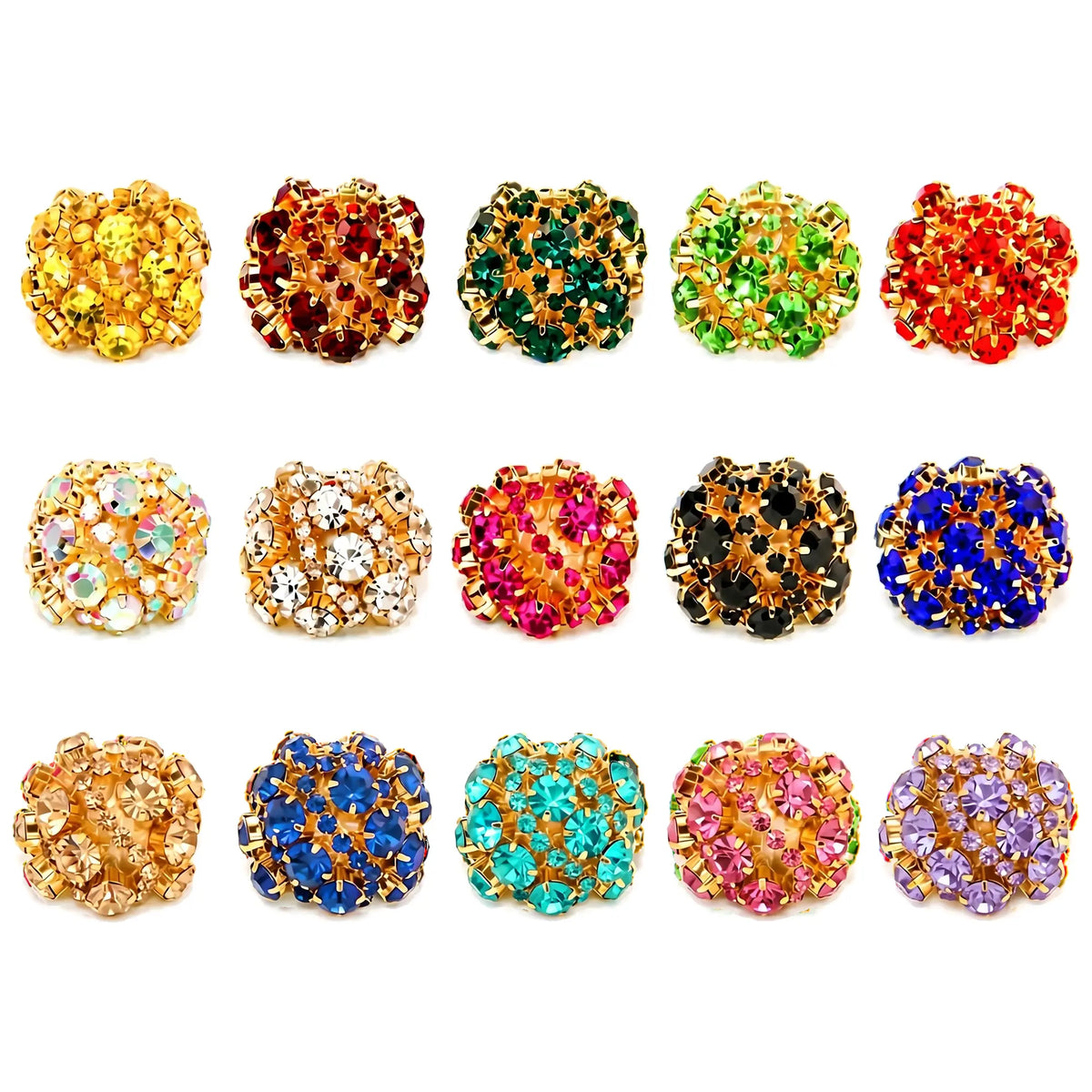 SET-3 Various fancy rhinestone beads (1 COLOR EACH)shiny high-quality suit DIY craft beadable pens