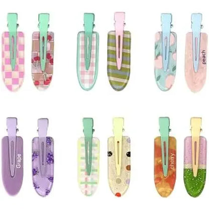 12 count Cute Fruit Hair Clip for Women Girls Thick,Thin Hair.No Bend No Crease Hair Clips for Styling Sectioning Hair Barretters for Party Decoration Hair Accessories