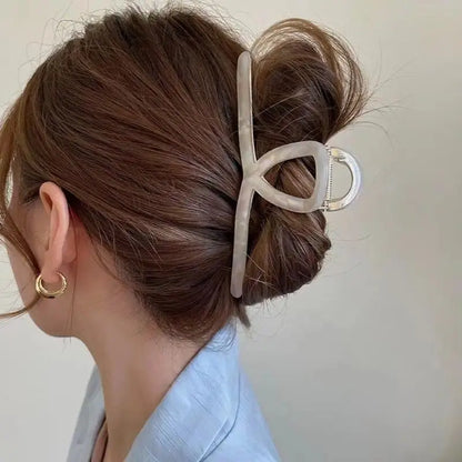 1/3/5pcs Metal grab clip, women's hair clip, large shark clip, large hair volume, fashionable temperament, hair clip headband