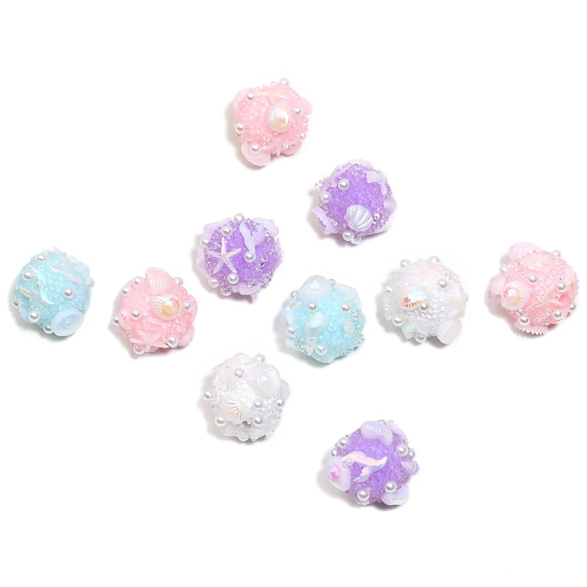 【B197A】Beaded Necklace DIY Fancy Beads Kit with Different Sizes, Materials & Quantities for Summer Beading Jewelry Making Projects, Bead Assortments, Diy Mixed Beads