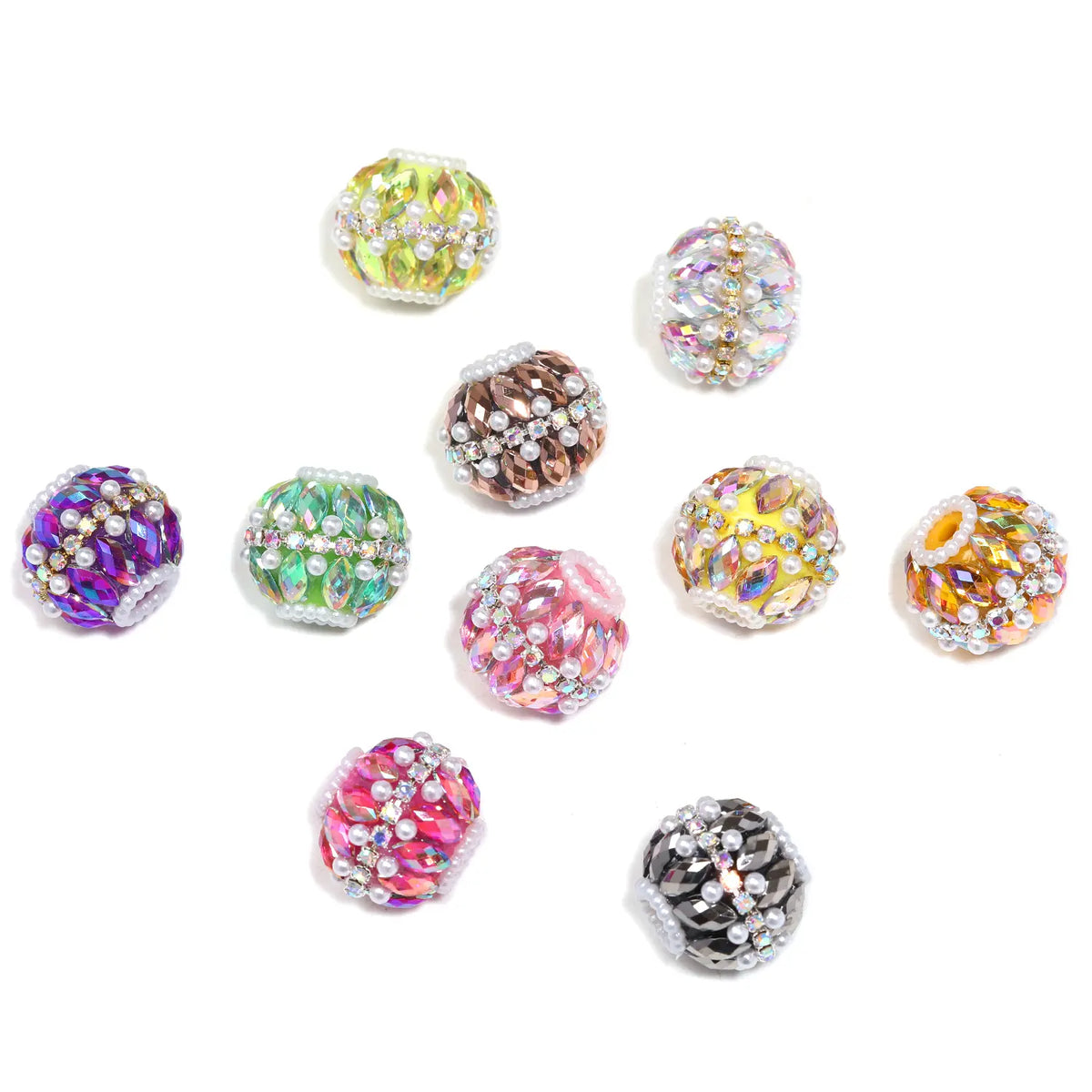 【B197A】Beaded Necklace DIY Fancy Beads Kit with Different Sizes, Materials & Quantities for Summer Beading Jewelry Making Projects, Bead Assortments, Diy Mixed Beads