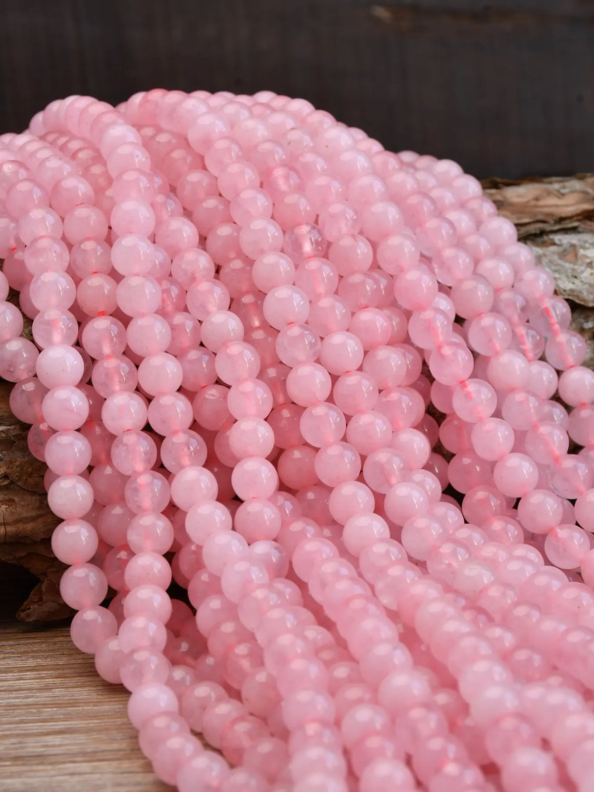 Natural Rose Quartz Round Beads for Jewelry Making, Crystal Beads 4mm to 10mm for DIY Necklaces Bracelets Earrings forjewelry making, Jewelry Making Supplies, Diy Beading Supplies