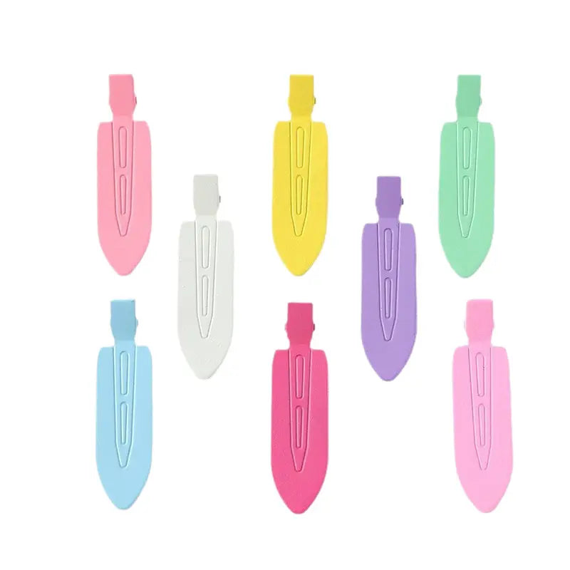 5 Pcs Creaseless No Crease No Bend Flat Hair Clips For Styling Non Slip Makeup Clips For Women Salon Hairstyle,No Crease Hair Clips, Pin Curl Hair Clips for Makeup Hair Styling