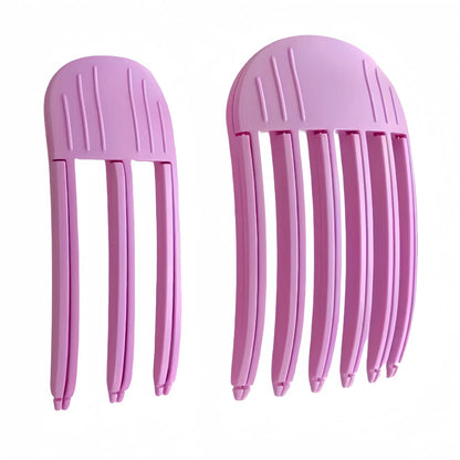 2Pcs Pink 3 or 6 Teeth Volumizing Comb - Hair Tools, Unscented Finishing Accessory for Fine Hair, Fluffy Root Lift for Fuller Locks, Fluffiness & Curl Enhancement, Sohochic