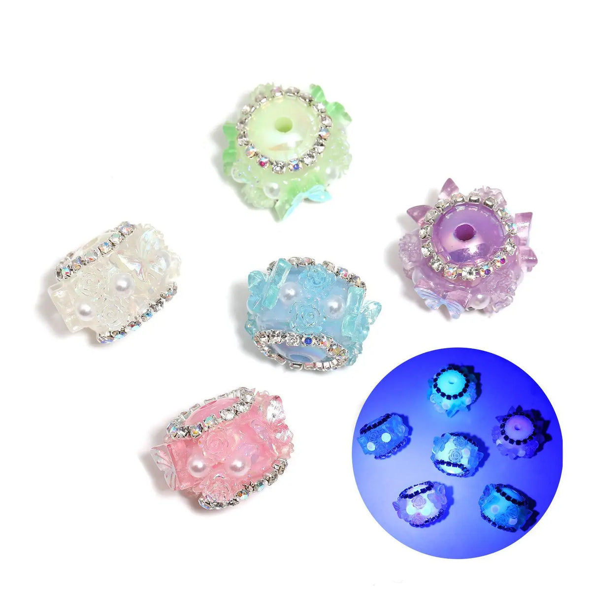 【B197A】Beaded Necklace DIY Fancy Beads Kit with Different Sizes, Materials & Quantities for Summer Beading Jewelry Making Projects, Bead Assortments, Diy Mixed Beads