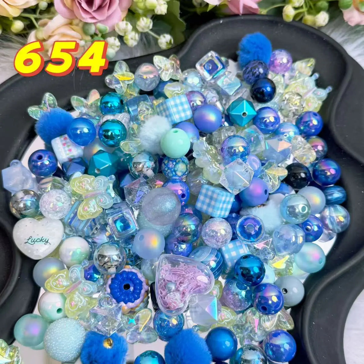 [Buy 1 Get 1 Sample] Rainbow-Daily New Arrivals |Acrylic Bead Mix for DIY Craft Beadable Pen Bracelets Phone Charms Necklaces Versatile Use