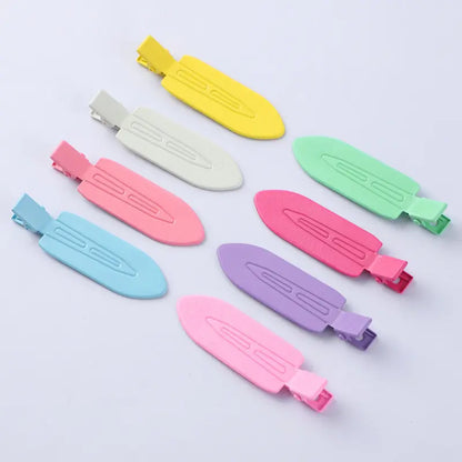 5 Pcs Creaseless No Crease No Bend Flat Hair Clips For Styling Non Slip Makeup Clips For Women Salon Hairstyle,No Crease Hair Clips, Pin Curl Hair Clips for Makeup Hair Styling