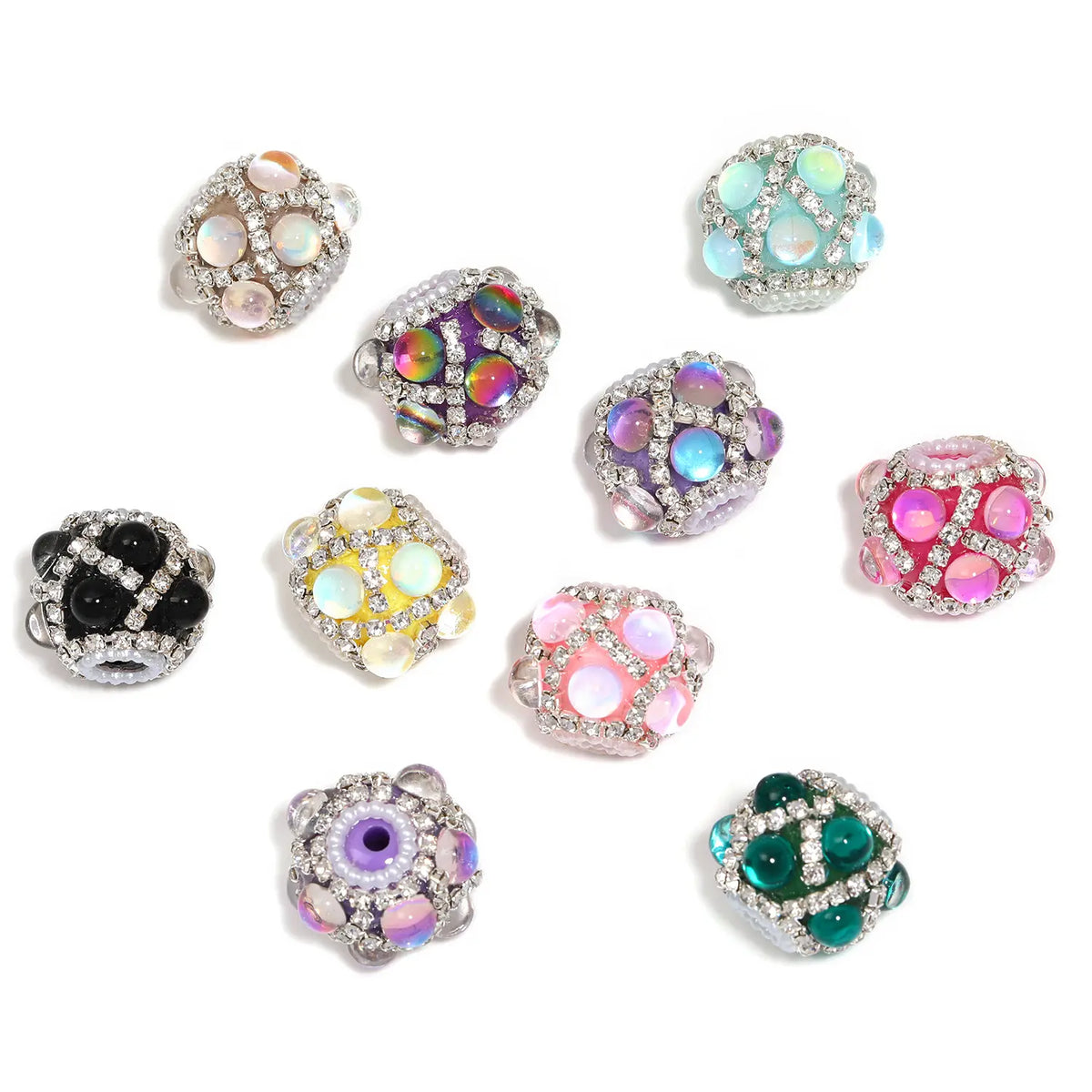 【B197A】Beaded Necklace DIY Fancy Beads Kit with Different Sizes, Materials & Quantities for Summer Beading Jewelry Making Projects, Bead Assortments, Diy Mixed Beads