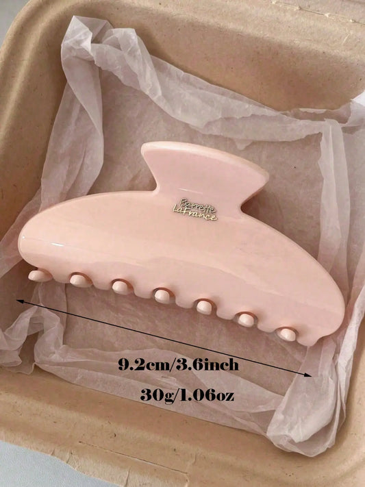 4pcs  Ingot-Shaped Black,White,Pink,Wine Red Lightweight Plastic Hair Clips,Fashionable Versatile Elegant, Clean Girl Aesthetic, Decorative Hair Clips