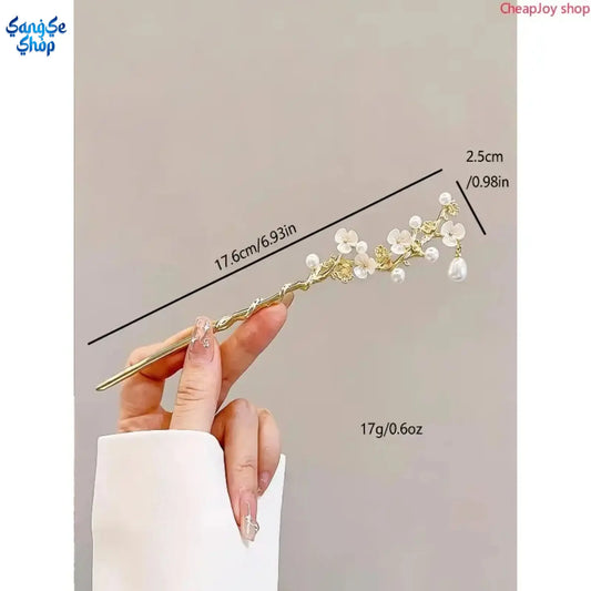 Women's 7-Piece Traditional Chinese Plastic Hairpin Set - Multi-Color Hanfu Style Sports & Outdoor Clothing Accessory, Birthday Gift for Females