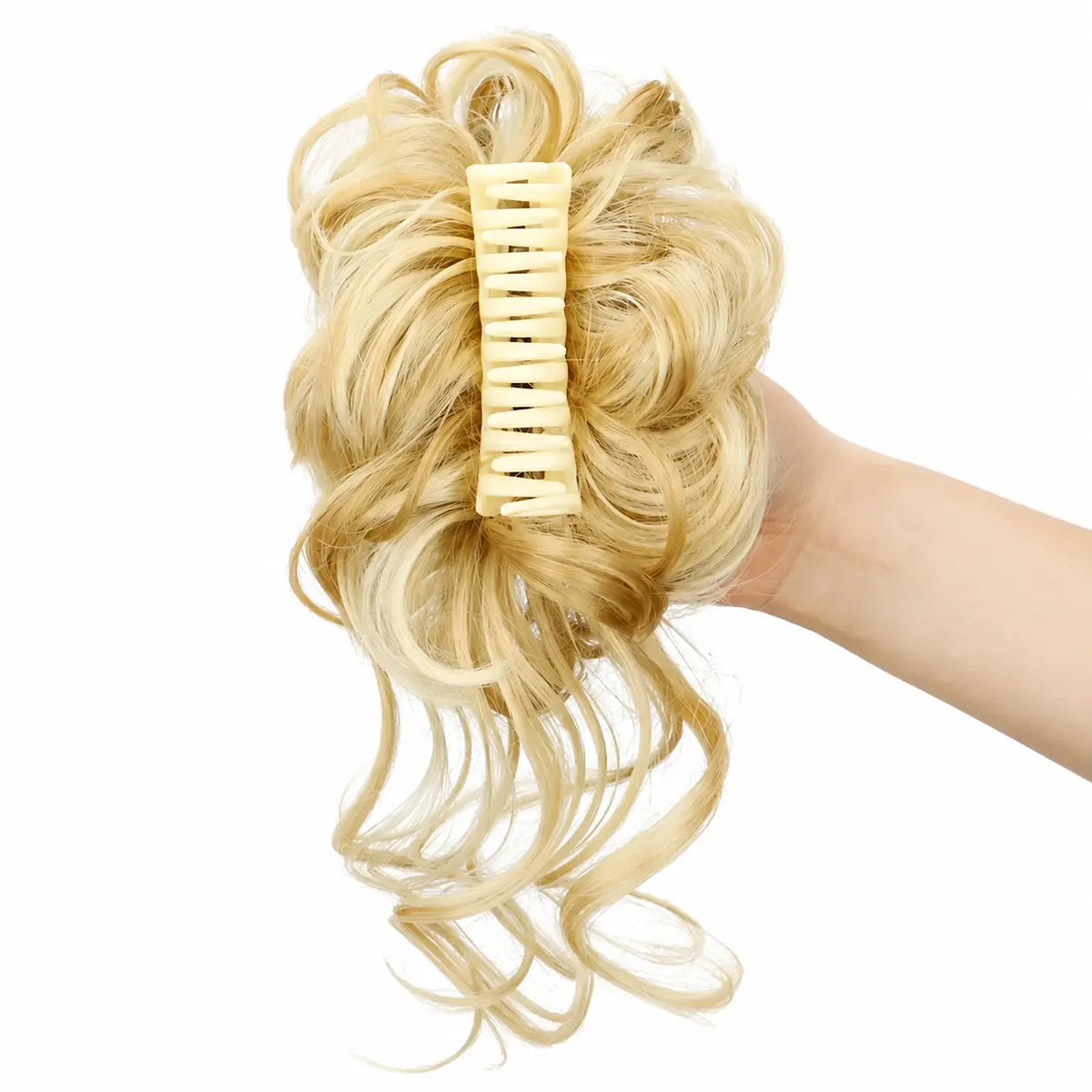 Large Serrated Claw Clip with Built-In Anti-Slip Texture for Secure, Pressure-Free Hold — Lightweight, Hollow-Core Design Ideal for Thick, Curly, Layered, or Wispy Hair; Matte Natural-Fiber Finish, Sweat-Resistant & Comfortable for Daily Wear