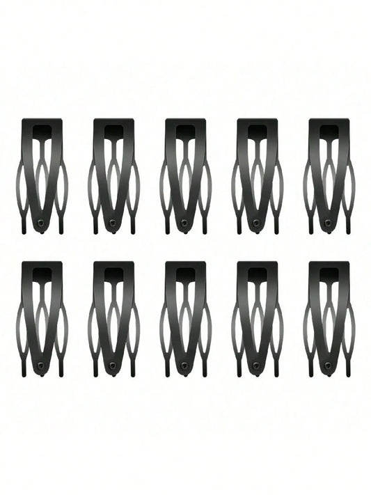10pcs Bangs Comb Clip, Cute Hair Comb, Super Cute Clips, Metal Snap Button Hair Clip, Unique Snap Hair Clips, 3 Prong Hair Clips, Water Drop Metal Hairpins, Flat Hair Clips, Decorative Hair Clips, Hair Barrettes
