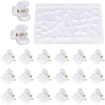48 count Mini Hair Claw Clips, Black Brown Small Hair Clips for Girls Women Fine Hair Plastic Multifunction Clamp Clips Hair Accessories Gifts